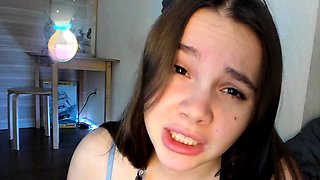 Petite small tit babe with perfect pussy masturbates