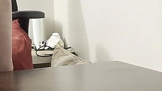 Man Cums on Table and Teen Step Daughter Rubs Her Pussy in It