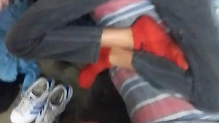 Step Daughter Jerks Her Step Dads Hard Cock to Big for Her Tiny Small Petite 18 Year Old Vergin Pussy