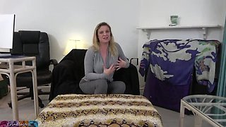 Blonde Step Mom Erin Electra Sucks Step Son's Big Cock For Cum In Mouth