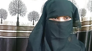 A beautiful muslim girl in burkha looking sexy and hot, and hard by boy