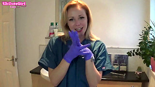 Latex Glove JOI in the Dental Chair Naughty Nurse POV