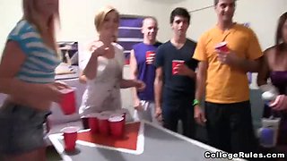 Watch as teen girls get wild at a wild party with tight stripping, group sex, and busty college babes