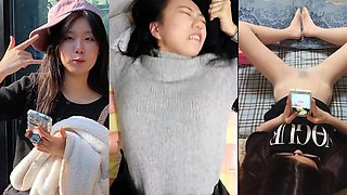 Korean Cutie WooHyun Takes a Stocking Fuck in Home