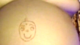 Pregnant Lady Play with Boobs and Big Belly.