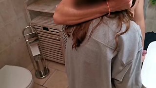 I CAUGHT my girlfriend fucking in the bathroom with my friend