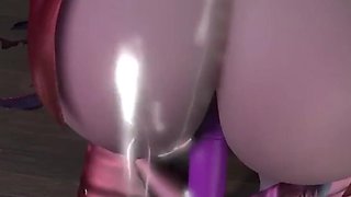 3D Horny Sexy Cosplay Model Have BDSM Sex with Huge Cock