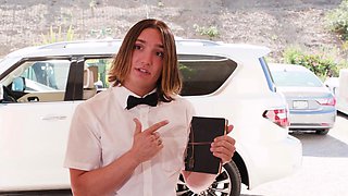 Reverse gangbang of innocent bible guy