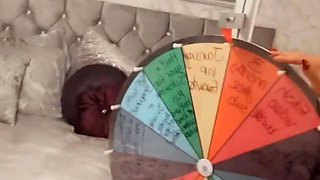 Asian babe sucking and jerking two hard dicks