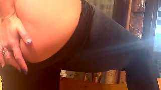Ass Slaps & Cameltoe Play on the Bench