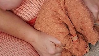 Horny BBW Riding Squirting Sisters Towel