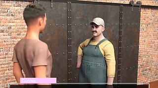 Actress and cartoon girl get it on at midnight in a wild animated scene