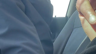 Unfaithful Blowjob in the Car - How Well My Co-worker Sucks Cock