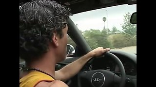 blowjob in car on the highway