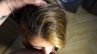 Stepsister Gets Fucked While Trapped Inside the Washing Machine - Creampie