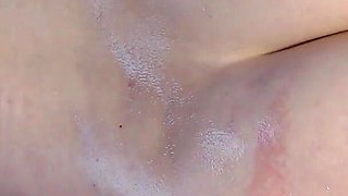 Oiled Massage for This French Slut with Big Tits and Big Round Ass!
