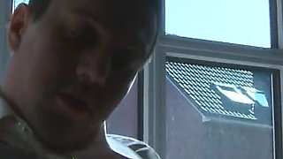 Sexy secretary seduces boss and fucks on office table