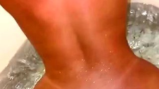 Busty brunette slut enjoys extreme amateur pov blowjob