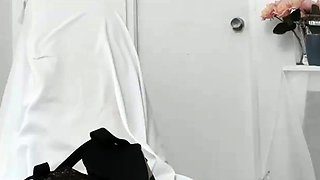 Big Boobed Blonde Masturbates With A Dildo In The Bathroom