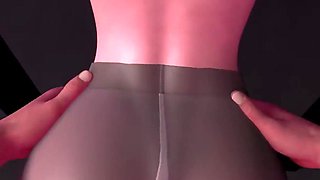 Fucking Fox Ear Girl in Standing Doggie (pov)