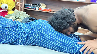 Mallu couple hot nighty fuck and lip lock romance in bedroom part - 4