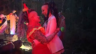 Freaky Clown Party with EdgesOfReality - Big Tits Outdoor Fetish Group Sex