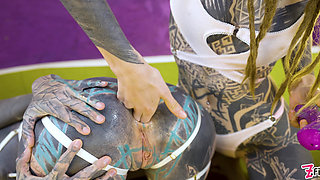 Alternative TATTOO Teens Fucking each other with Crazy Toys