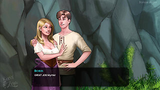 Wal - 17-18 - Missionary Sex in Cave with Sexy Teen Skinny Blonde with Huge Melons, Creampied with Monster Cock