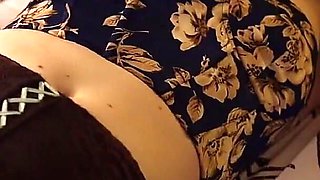 1637 - Amateur French Couple, Clothed Sex, Satin Lingerie