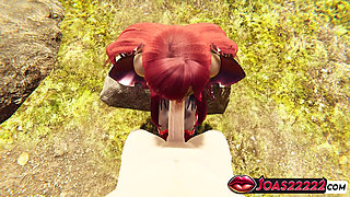Gravelyn Rule34 3D Hentai Animation in Village - POV No Hands Blowjob, Wall Irrumatio & Deepthroat Facial Cumshot!