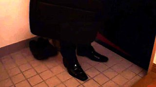 Japanese amateur MILF sucking on dick