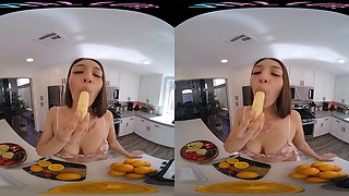 Vrallure gets down to some serious fingerblasting and solo fun with her big tits