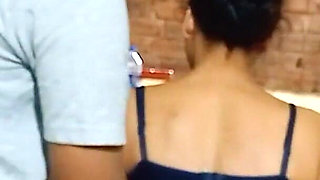 Slapping on Her Ass so Hardly and Make Her to Take Blowjob