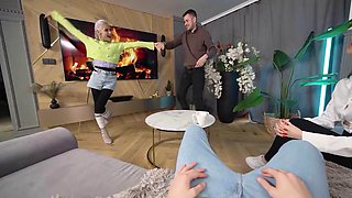 SWAP4K. Charlie Dean satisfied 2 latinas with his big cock at once