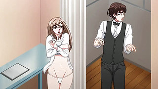 Wet Shower Fuck - Ryota fucks Kanade under the shower while Momoka touches herself watching! HENTAI