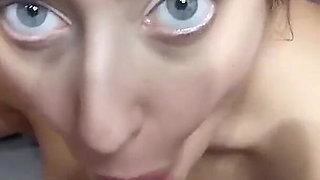 I gave Susy Blue a massive facial cumshot in the hotel bathroom