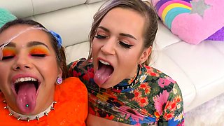 Blonde Sluts Mia Kay & Rory Knox Meet Up For Extreme Sex!