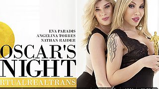 Nathan Raider,Angelina Torres,Eva Paradis in Oscar's night - SexLikeReal Shemale