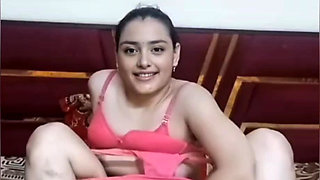 School girl gets naked on video call