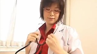 Kasumi Uehara - Kinky Doctor Strokes Penis