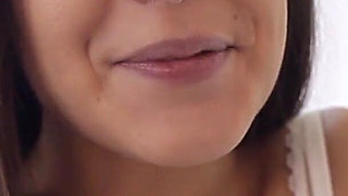 Experienced brunette Henessy teaches Lovenia Lux secrets of sapphic love