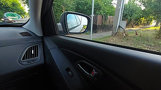 Horny Stepmom Seduces Her Stepson in the Car in the Morning on the Way to Work