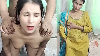 Indian Muslim Girl Naasrin Khan Hardcore Fuck in HD - Tight Pussy Doggy Style