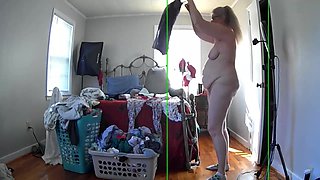 Caught My Hot Momma Doing Laundry!