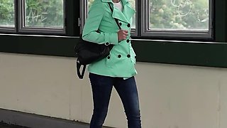 German Scout - Skinny Redhead Small Tits Girl Luciana Lucy Squirt at Pick up Casting