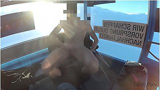 Exhib Chairlift. I Completely Naked On The Chairlift. Everybody Sees Me