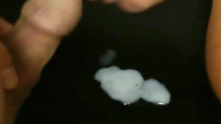 He Jerks His Cock and I Suck His Cock, Then He Squirts a Big Load of Delicious Cum Onto the Table, and I Lick It up Nicely.