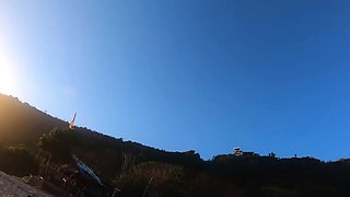 Big ass Thai amateur GF beach visit and homemade sex tape