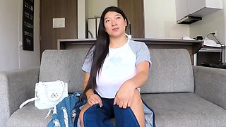 Plumper Asian Latina is titty-fucked