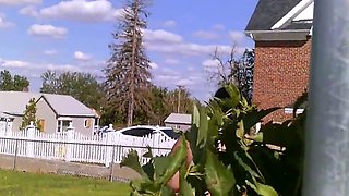 Nudist Jennifer Tries Out Her New Cam Outdoors